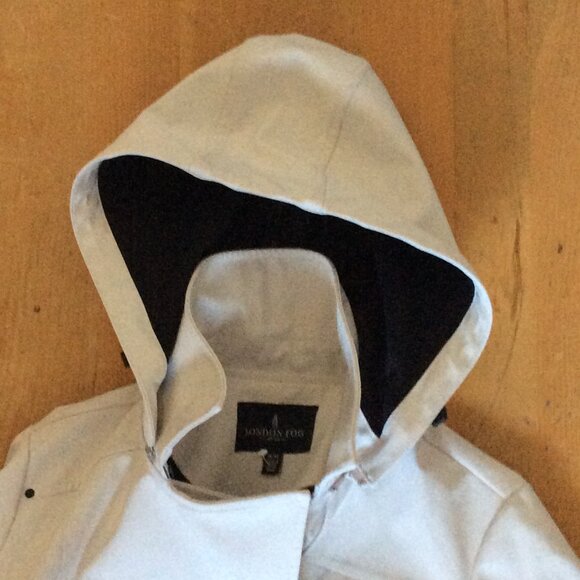 London Fog Classic Rain Trench Coat – Stone Ivory, Size M - Picture 5 of 6